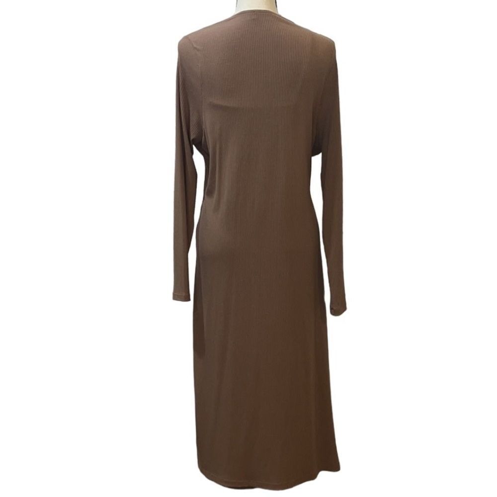FTF Ribbed Knit Midi Dress & Cardigan Set - Picture 13 of 16